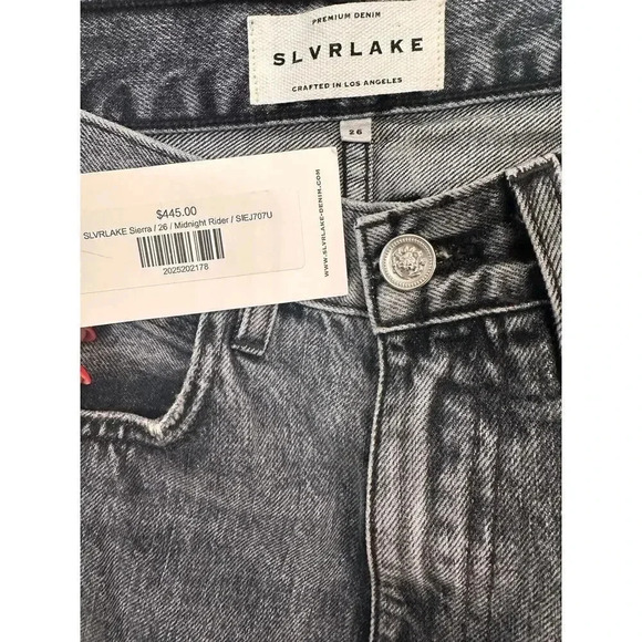 NEW- NWT SLVRLAKE Sierra Distressed High-Rise Straight-Leg Jeans - Picture 13 of 13
